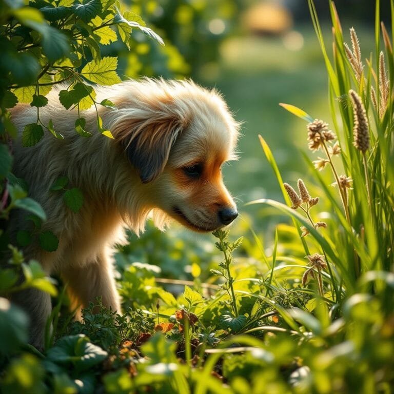 Por que os cães comem ervas? Entenda as razões.